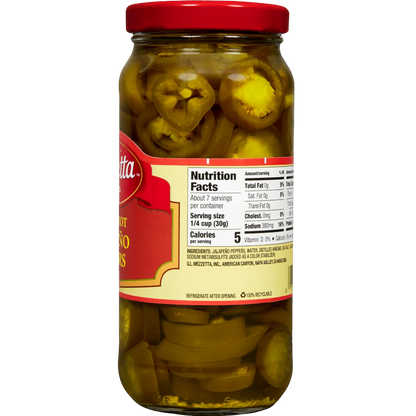 Mezzetta Sliced Hot Jalapeno Peppers 16 fl oz