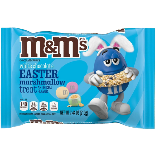 M&M's White Chocolate Easter Marshmallow Treat Easter Candy, 7.4 oz