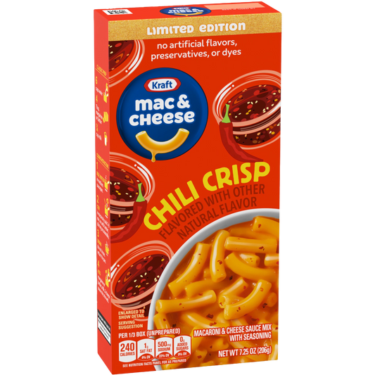 Kraft Chili Crisp Flavored Macaroni Mac & Cheese, 7.25 oz
