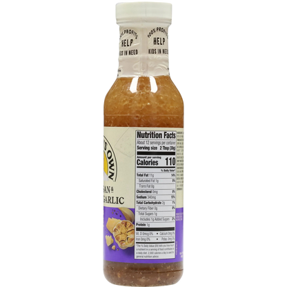 Newman's Own Parmesan & Roasted Garlic Dressing, 12 fl oz
