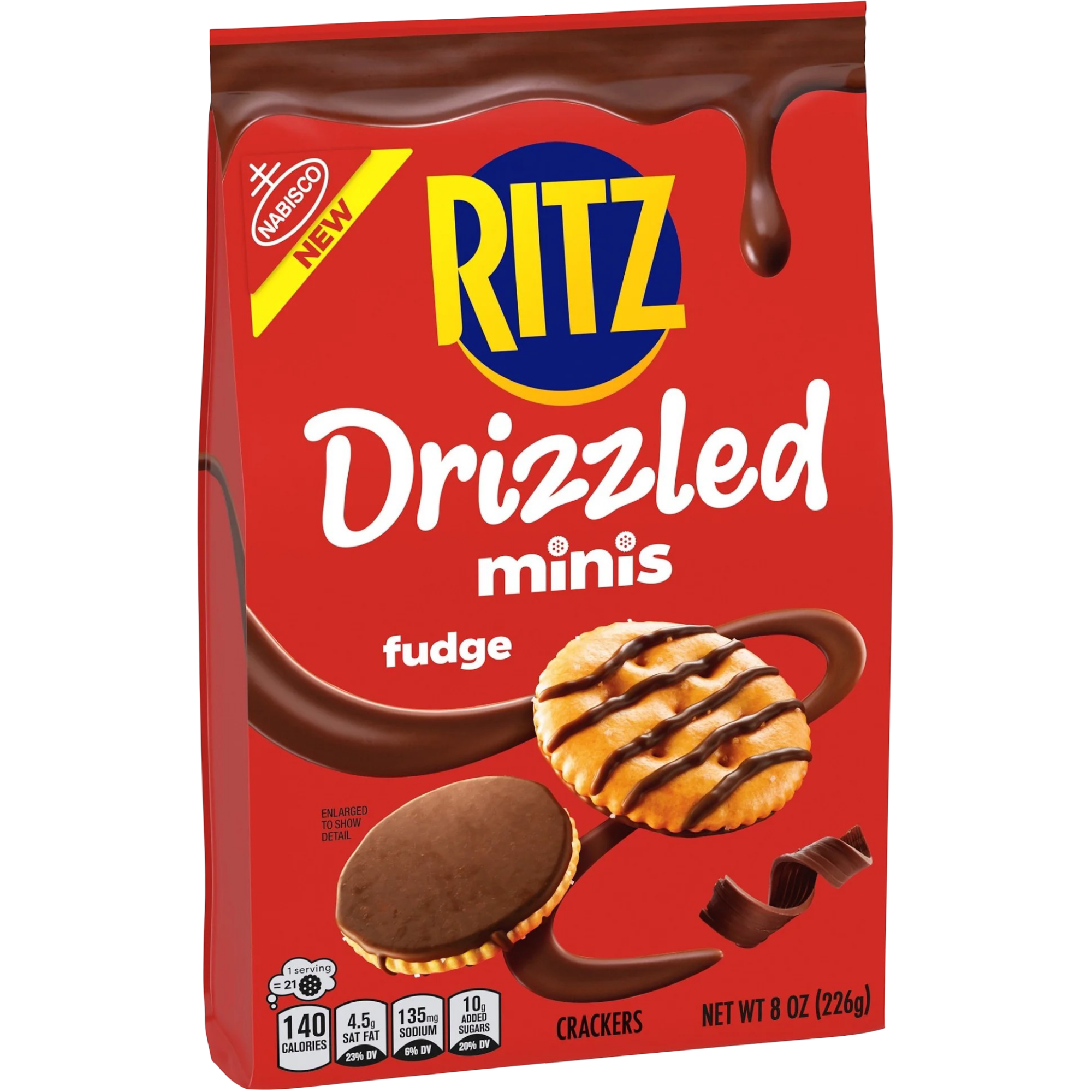 New Ritz Mini RITZ Drizzled Minis Fudge Crackers, 8 oz – Beef Sells