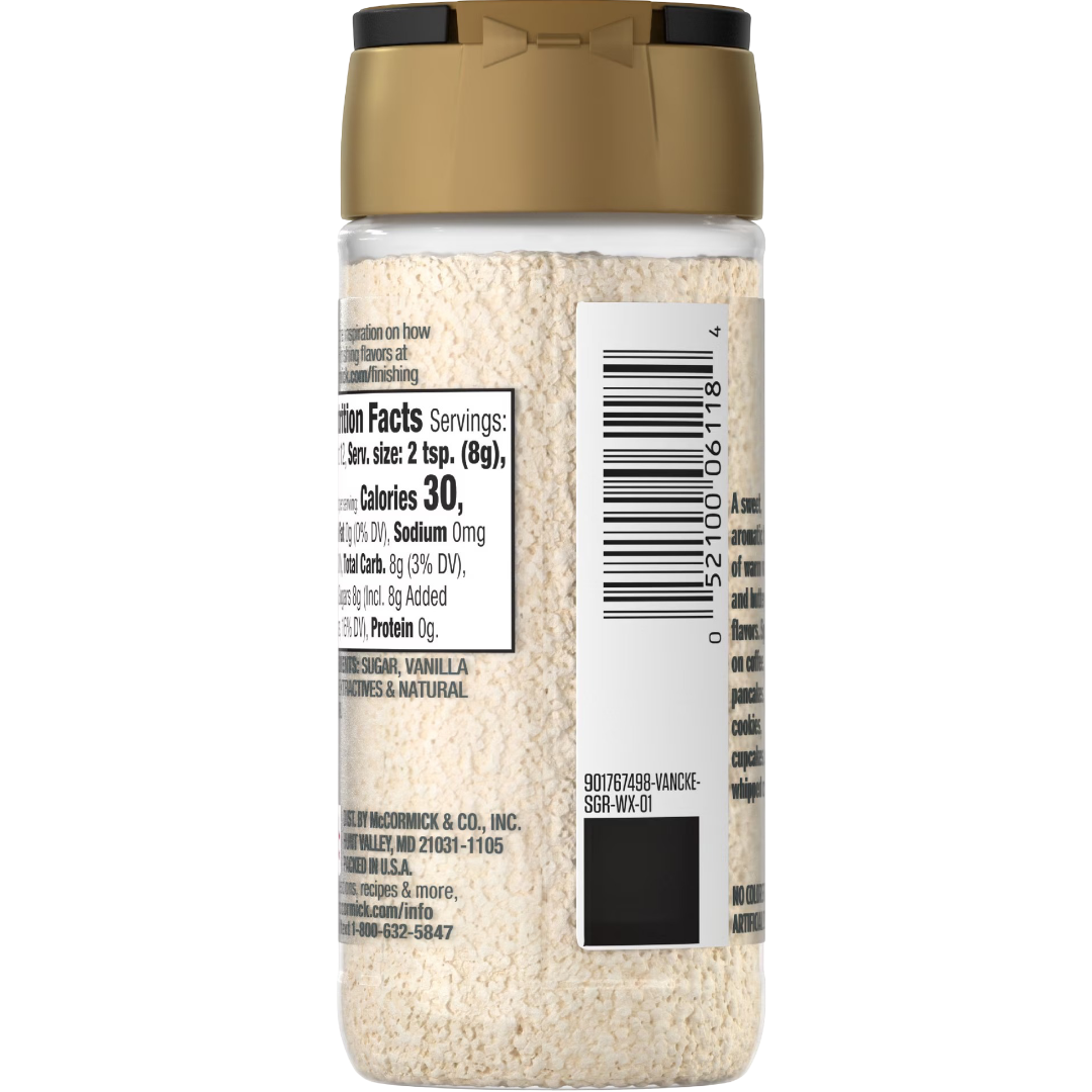 McCormick Vanilla Cake Finishing Sugar, 3.49 oz