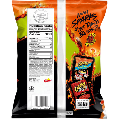 Cheetos Crunchy Flamin' Hot Limon, Cheese Flavored Snacks, 8.5 oz