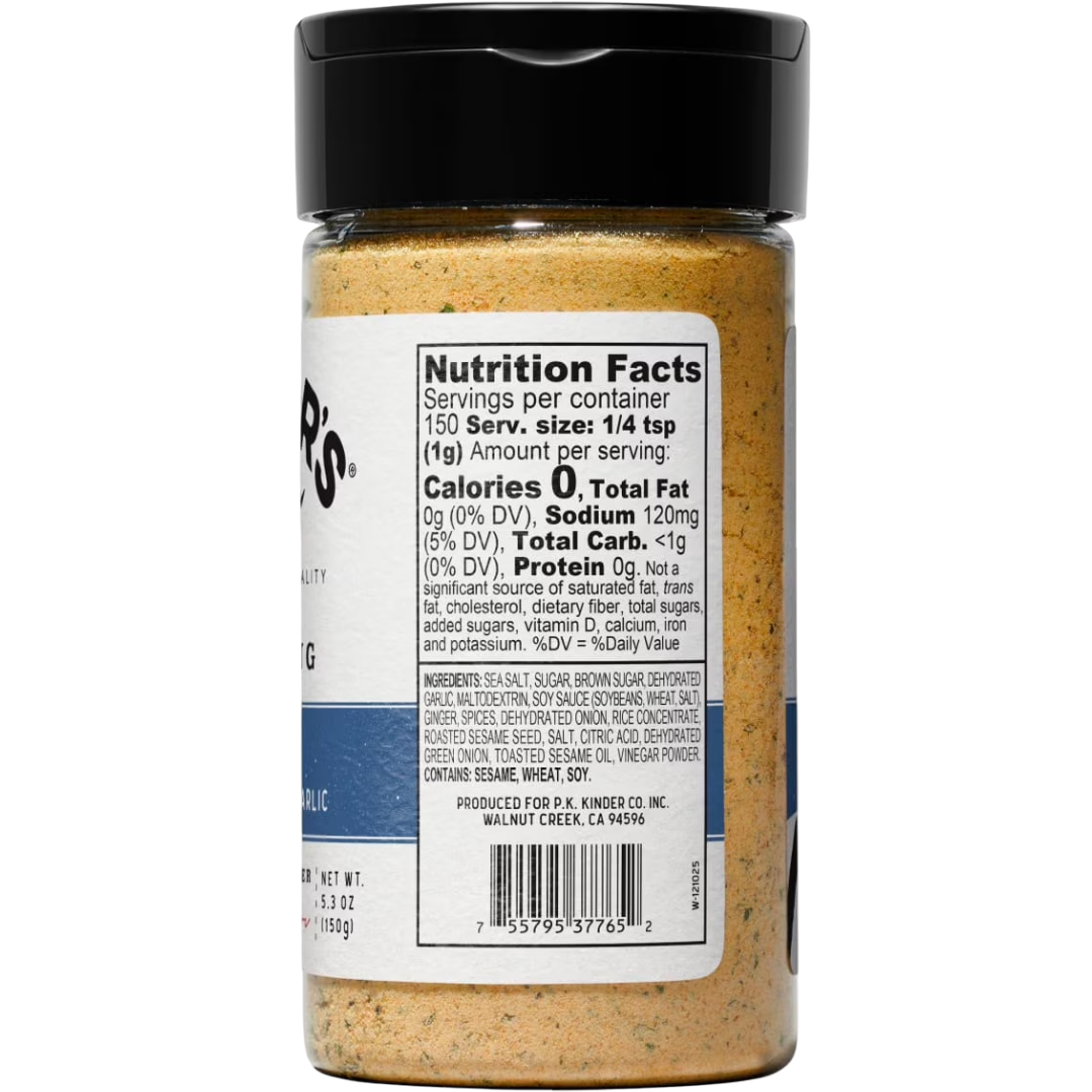 Kinder's Teriyaki Seasoning Blend with Garlic & Ginger, 5.3 oz