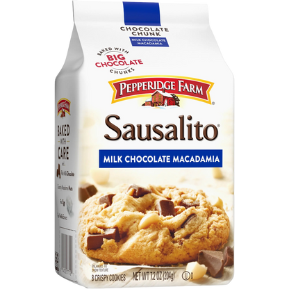 Pepperidge Farm Sausalito Crispy Milk Chocolate Macadamia Nut Cookies, 7.2oz