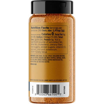 Fire & Smoke Society BBQ Butter Seasoning Blend for Grilling, 9.5 oz