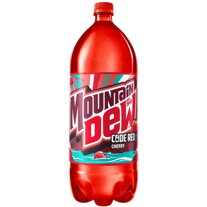 Mountain Dew Code Red Cherry Flavored Soda, 2 Liter