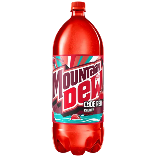 Mountain Dew Code Red Cherry Flavored Soda, 2 Liter