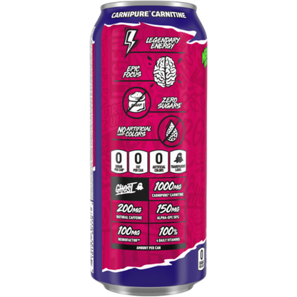 GHOST ENERGY Welch's Grape Cran Zero Sugar Energy Drink, 16 fl oz