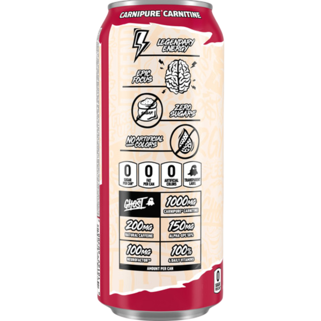 GHOST® ENERGY Zero Sugar Energy Drink, Raspberry Cream, 16 fl oz