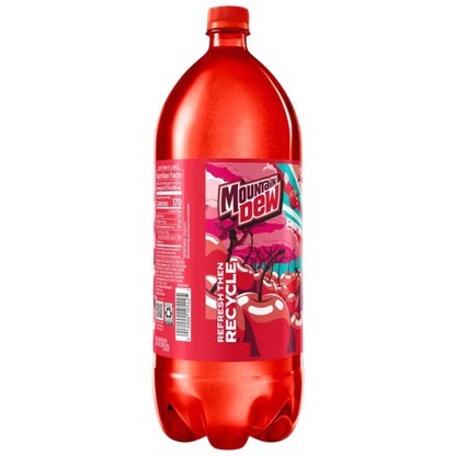 Mountain Dew Code Red Cherry Flavored Soda, 2 Liter
