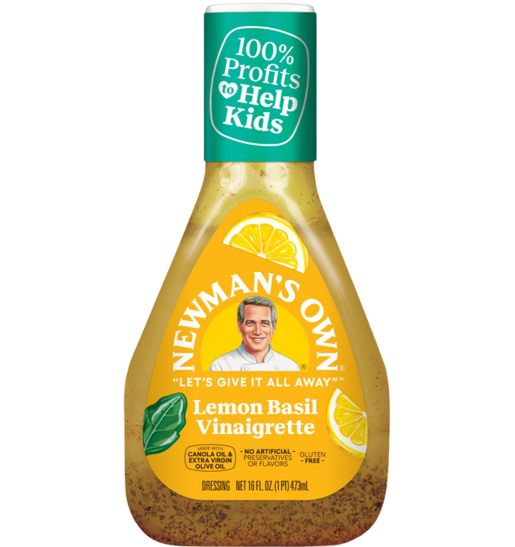 Newman's Own Lemon Basil Vinaigrette Dressing, 16 fl oz