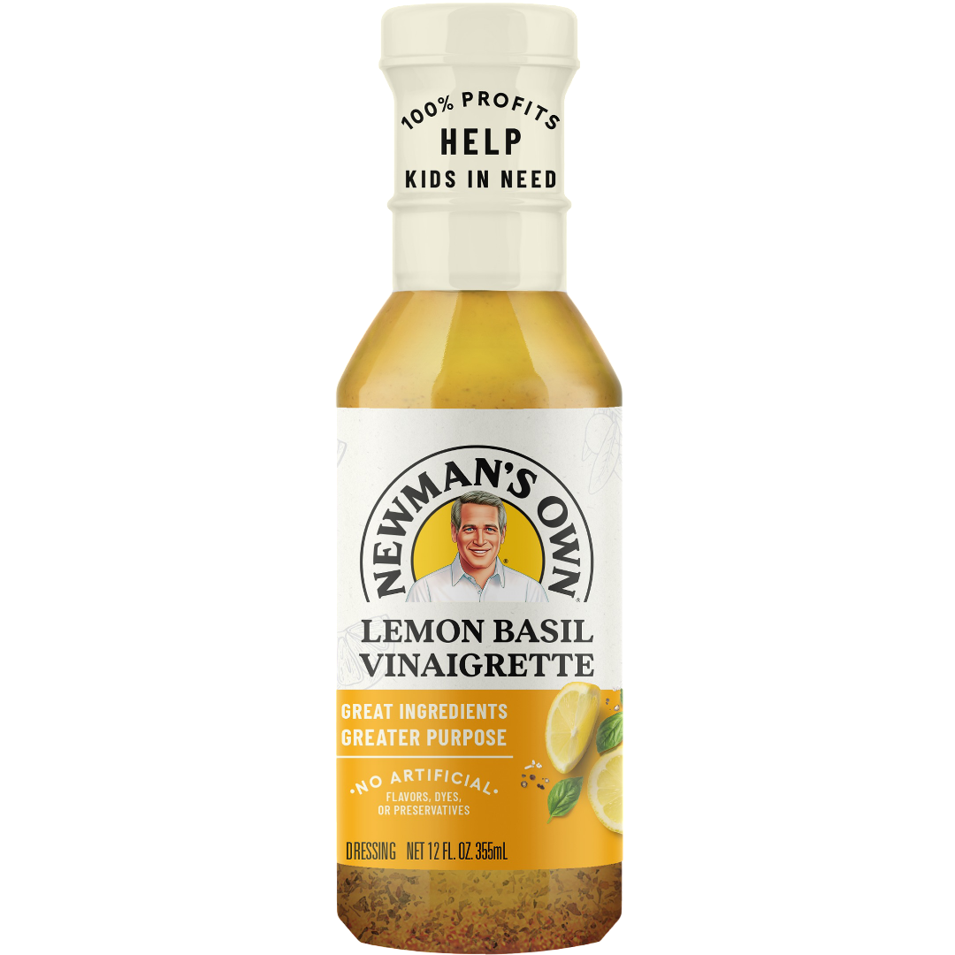 Newman's Own Lemon Basil Vinaigrette Dressing, 12 fl oz