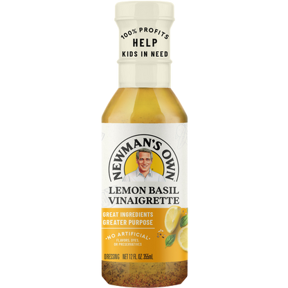 Newman's Own Lemon Basil Vinaigrette Dressing, 12 fl oz