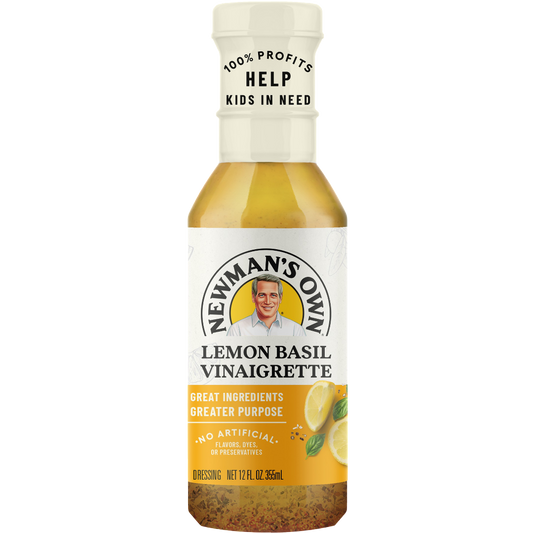 Newman's Own Lemon Basil Vinaigrette Dressing, 12 fl oz