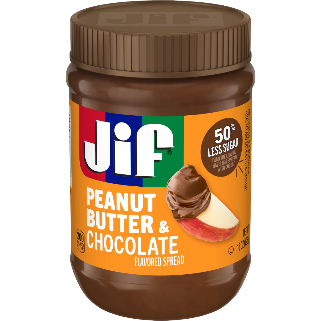 Jif Peanut Butter & Chocolate Flavored Spread, 15oz