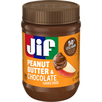 Jif Peanut Butter & Chocolate Flavored Spread, 15oz
