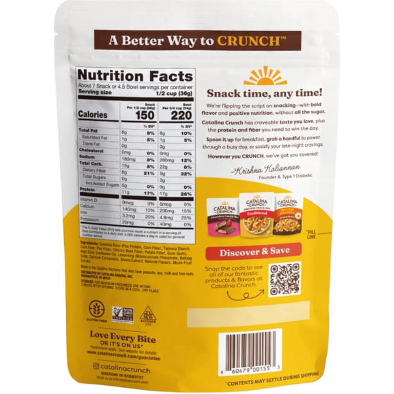 Catalina Crunch Protein Cereal, Honey Graham 9 oz