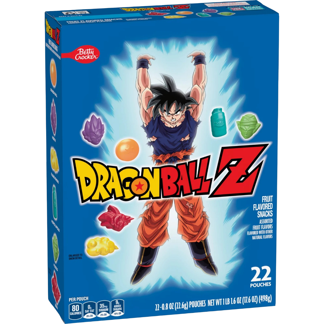 Dragon Ball Z Fruit Flavored Snacks, Gluten Free, 17.6 oz